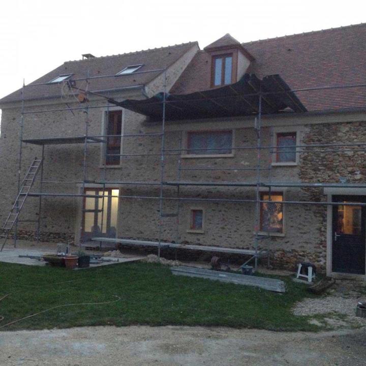 Finition extérieure en enduit Rebais et Coulommiers